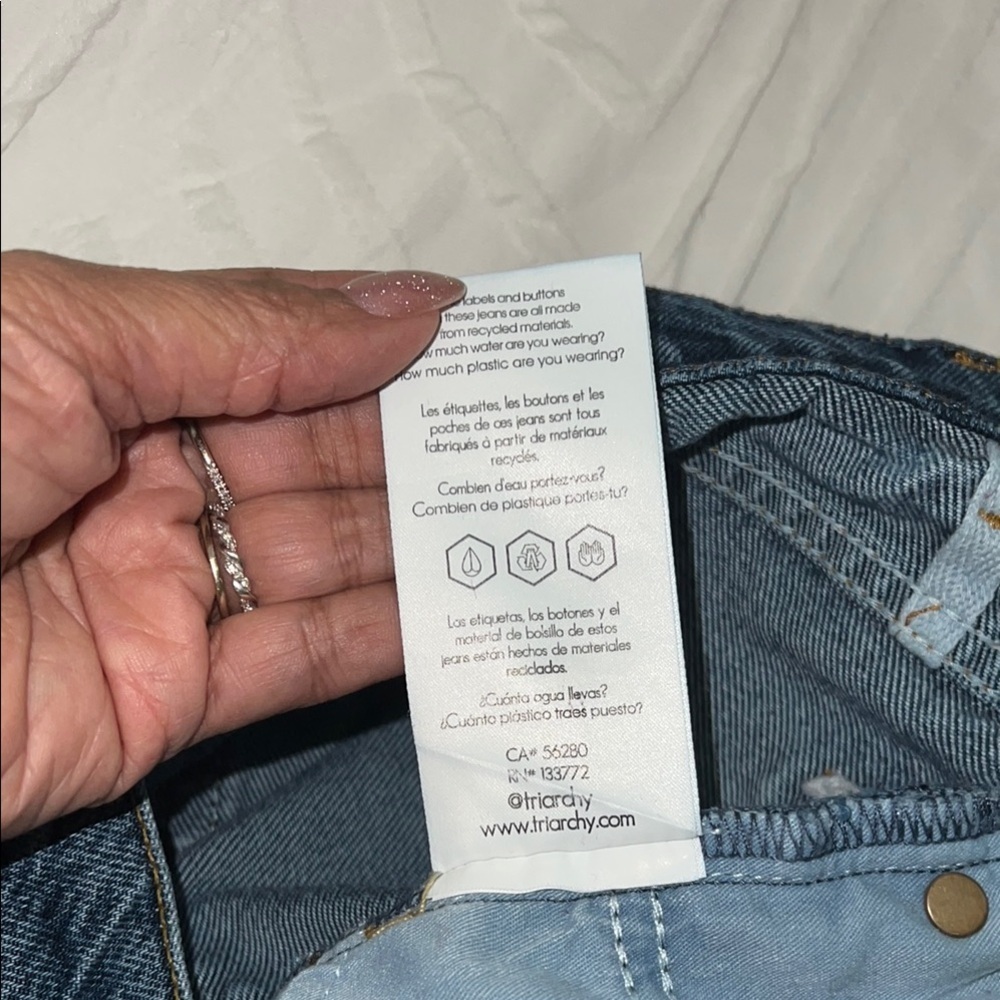 Triarchy High Rise Blue Jeans 60% organic cotton and 40% Tencel - Picture 6 of 6